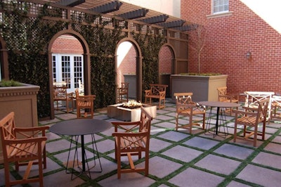 The 700-square-foot Freedom Terrace can be combined with the adjoining Independence meeting room.