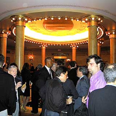 Before the show, top ticketholders attended a benefit in the upstairs lobby of the Ford Center for the Performing Arts.