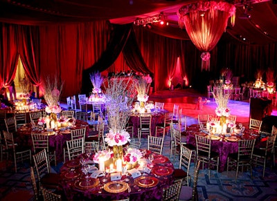 The Children's Home Society's 24th annual gala featured a whimsical and romantic floral motif.