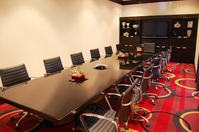 An executive boardroom on the convention level is available for private meetings.