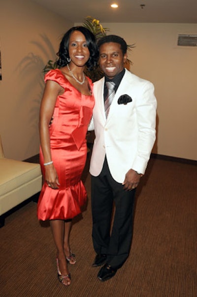 Michael 'Pinball' Clemons delivered an inspirational speech and his wife, Diane-Lee Clemons, performed during the 400-guest fund-raiser.