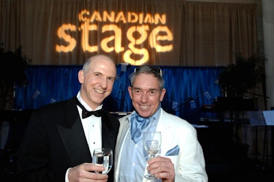 Incoming artistic and general director Matthew Jocelyn (left) posed for photos with outgoing artistic producer Martin Bragg, who is stepping down after 17 seasons with the Canadian Stage Company.