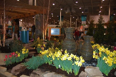 The 9,000-square-foot 'Idea Garden' was a new feature of the show this year.