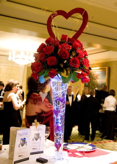 Karen's of Calvert Florist & Gift donated a red rose arrangement.