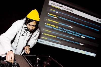 At the cell phone lockdown in January, guests in numbered jumpsuits interacted by texting their numbers to LVHRD