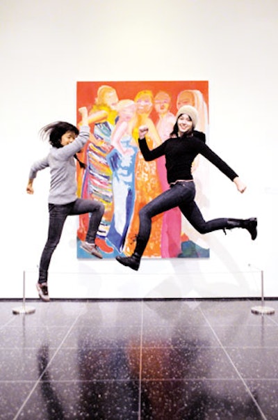 TheHappyCorp consulted with the Museum of Modern Art in December on an art jump, where guests bounced up and down in front of various works.