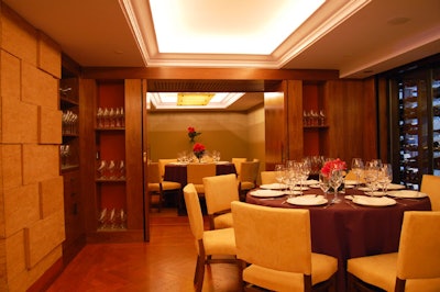 The Cuvée space has two areas, which can be used as one for a seated dinner.