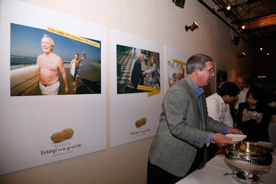 The new ad campaign, baring the slogan 'energy for the good life,' appeared on all the walls of the Astor Center.
