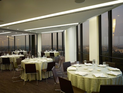 Flexible rooms accommodate groups of 10 to 200.