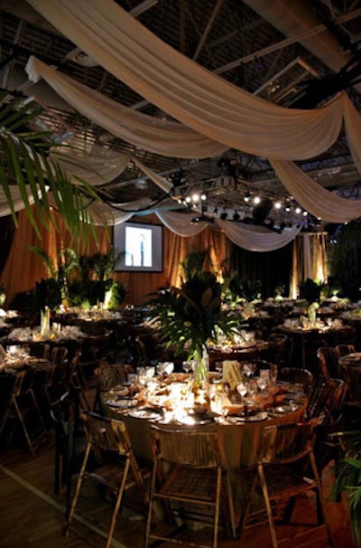 The dinner for 350 guests was catered by Main Events Caterers.