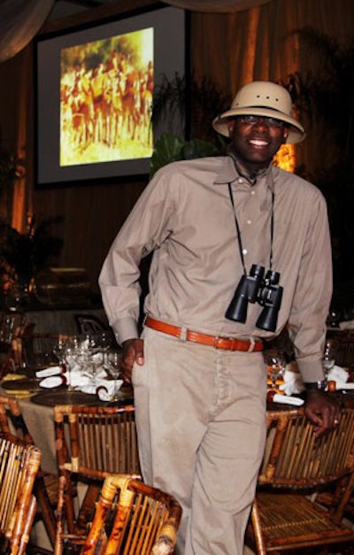 Andre Wells produced the safari-themed event.