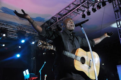 Seal wrapped up the night with an hourlong performance.
