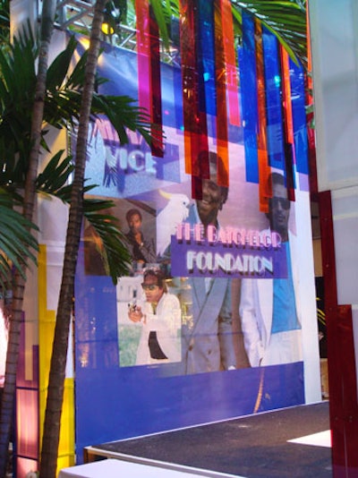 Images from 1980s TV show Miami Vice served as the backdrop for the '80s stage, where break-dancers performed throughout the night.