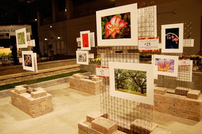 The Belgard Hardscapes Photo Competition garden displays the work of amateur artists from around the Midwest.