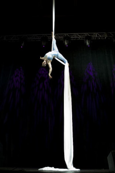 Zero Gravity's aerialist enchanted planners with high-flying acrobatics.