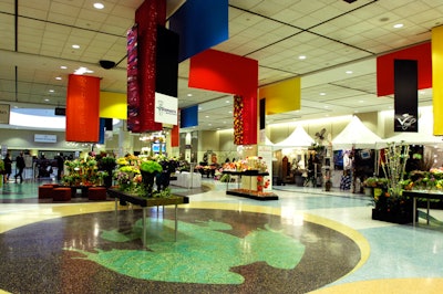 Colourful banners and floral displays filled the Metro Toronto Convention Centre's south building.