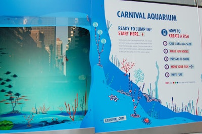 Additional instructions for the aquarium hint that eating red, blue, or green bubbles that float up in the scene may produce surprises, including the fish morphing into a crab, a giant clam, a more exotic looking fish, or an oversize seahorse.