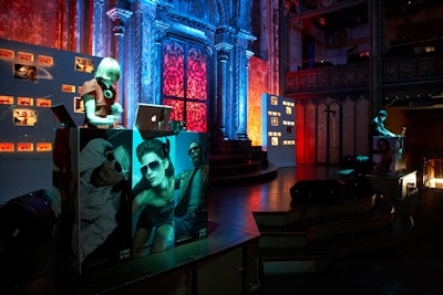 DJs Mia Moretti and Jesse Marco eyed each other from across the stage all night, while they alternated songs from separate DJ booths.