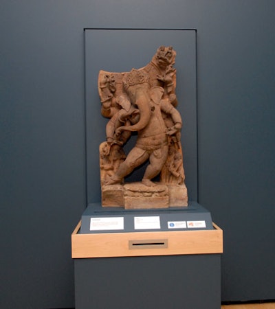 What makes this Ganesha different from all other Ganeshas? For one thing it is rarely exhibited.