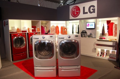 Title sponsor LG is hosting a number of product launches throughout the week in a booth designed to look like a wardrobe.