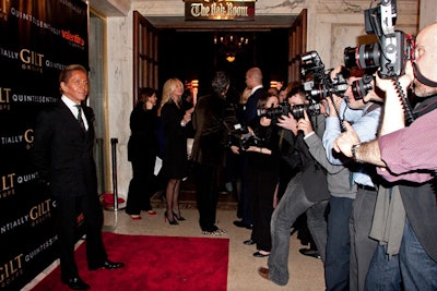 Designer Valentino Garavani attended the screening and dinner, causing a flurry of activity among the gathered photographers and reporters.