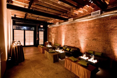 The caterer often utilizes the ground-floor space and offers it for events after 5 p.m.