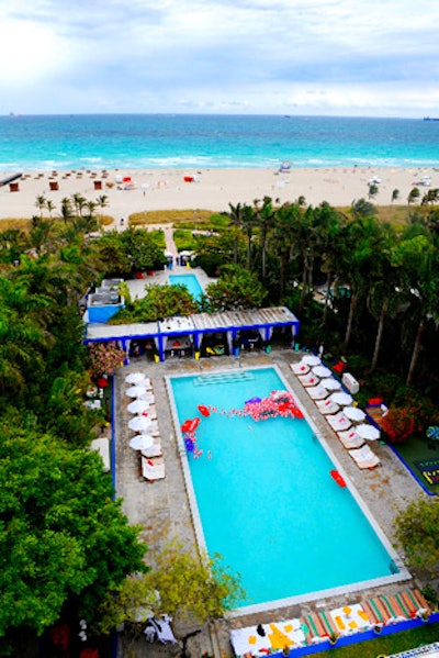 Flip-flop brand Havaianas held a spring break bash on the Shore Club's pool deck.