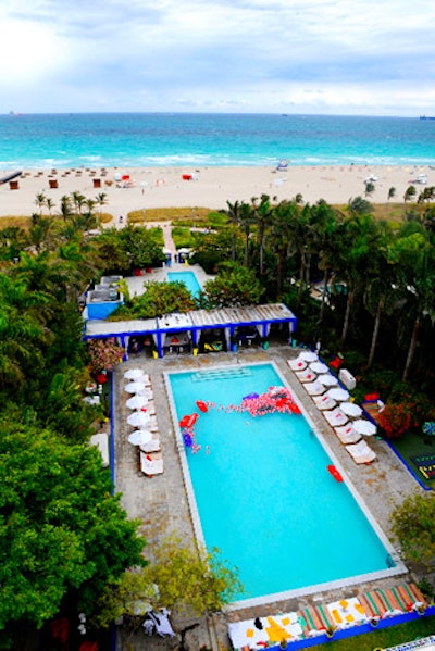 Flip-flop brand Havaianas held a spring break bash on the Shore Club's pool deck.