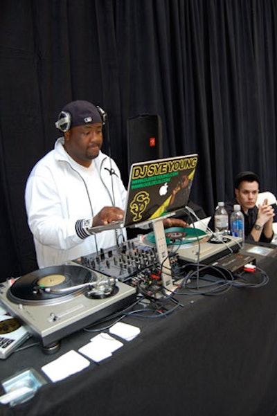 DJ Sye Young spun pop hits from the '80s and '90s.