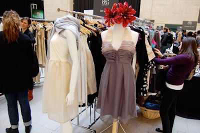 Local designer Lara Miller displayed dresses from her spring line.