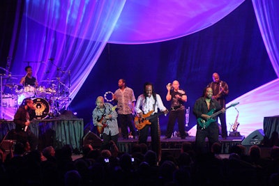 Earth, Wind, and Fire performed (and let guests dance on stage) late into the evening.