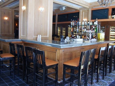 The 42-seat bar has access to the 60-seat sidewalk cafe.