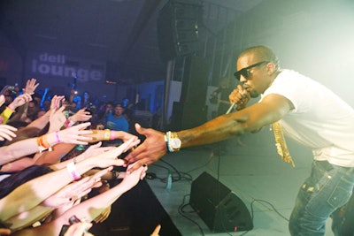 Kanye West saved the last of his two SXSW appearances for the end of the festival, making a surprise performance during Perez Hilton's One Night in Austin.