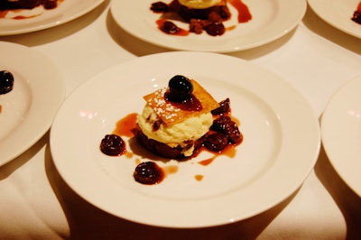 Domaso Trattoria Moderna, in the Hotel Palomar, presented a chocolate cherry Napoleon.