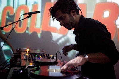 J.A.Q. of the Q Brothers was one of five DJs to spin.