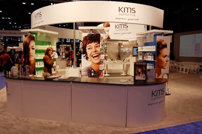 KMS California's pop-up shop showcased the line's newest haircare products.