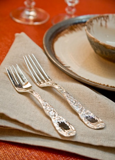 Alpha Workshops included ornate, weighty silverware from Tiffany & Company.