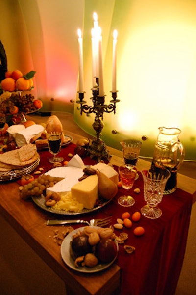Macy's worked partners Waterford crystal and Wedgwood china into the tables.