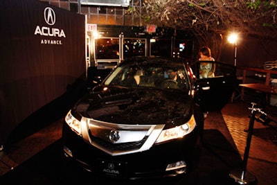 Guests who took in a brief demonstration of the Acura TL sound and navigation system received branded wristbands that provided access to an upstairs V.I.P. lounge.