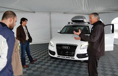 Driving instructors gave tours of the Q5.