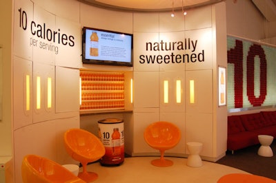 Like most pop-up spaces, VitaminWater isn't entirely about exercise—there's an area dedicated to lounging.