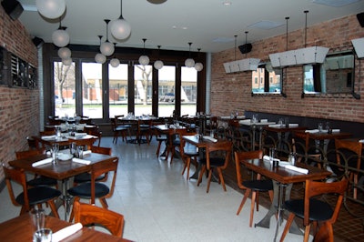 The main dining room can be rented out for groups of 80 to 100.