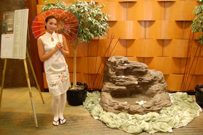 Volunteers carrying traditional Japanese parasols welcomed guests to the event at the Westin Harbour Castle Hotel.