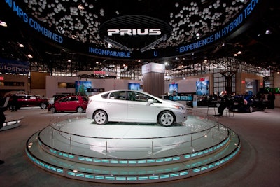 The Toyota Prius display included a circular seat that when moved, controlled a surround video system like a remote control.