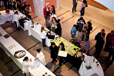 Six of Toronto's top female chefs prepared hors d'oeuvres for the Equality Day event, which drew a crowd of more than 200.