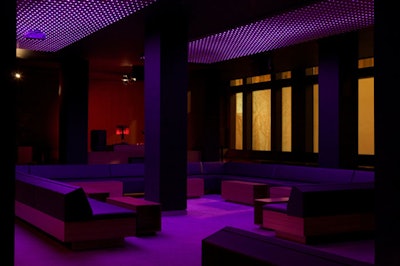 The event took place at the West Loop's Lumen nightclub, where color-changing LED lights line the ceiling.