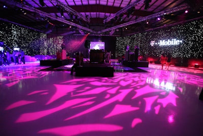 T-Mobile took over a private airplane hangar late Saturday night with a celestial-theme party.