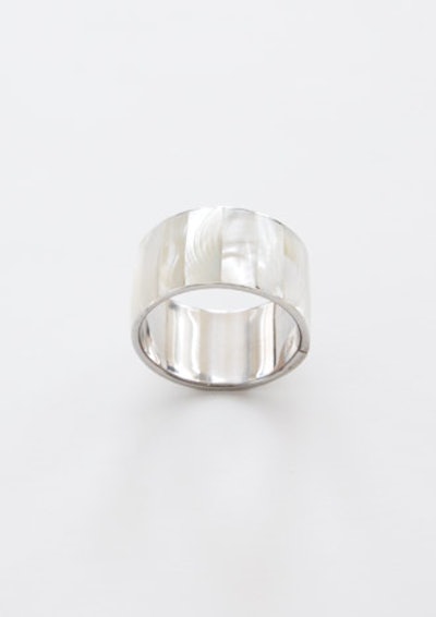 Mother-of-pearl ring, starts at $2, from Party Rental Ltd. in New York, Washington, and the mid-Atlantic region
