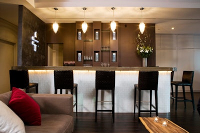 The loft-like venue has its own bar, but does not have its own liquor license.