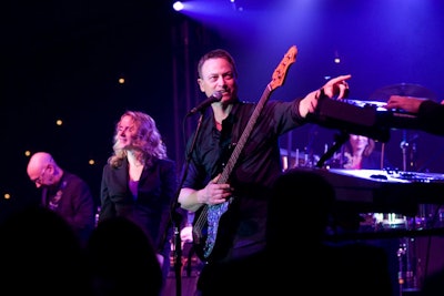 Gary Sinise and the Lt. Dan Band performed after dinner, entertaining guests with songs such as 'Boogie Woogie Bugle Boy.'